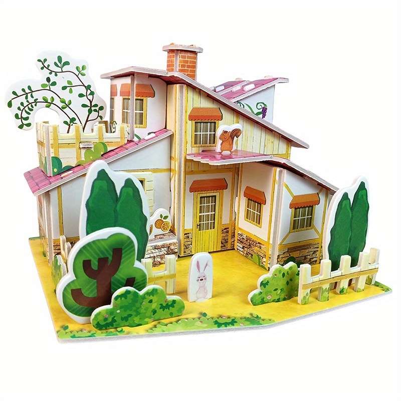 3D Building Model Puzzle Set Model Jf A040