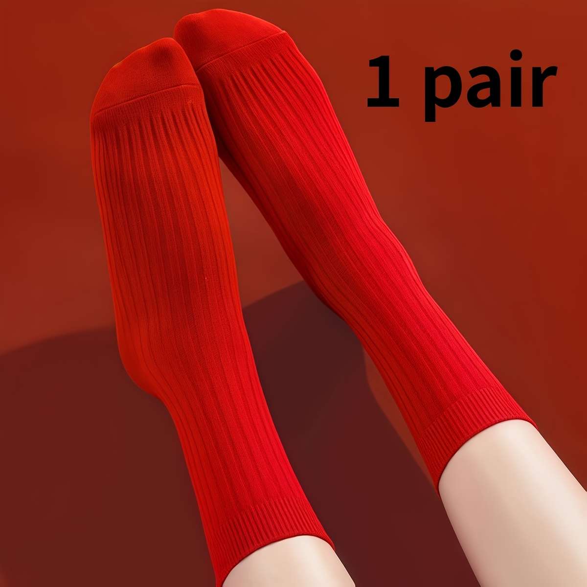 Women S Socks Color Red