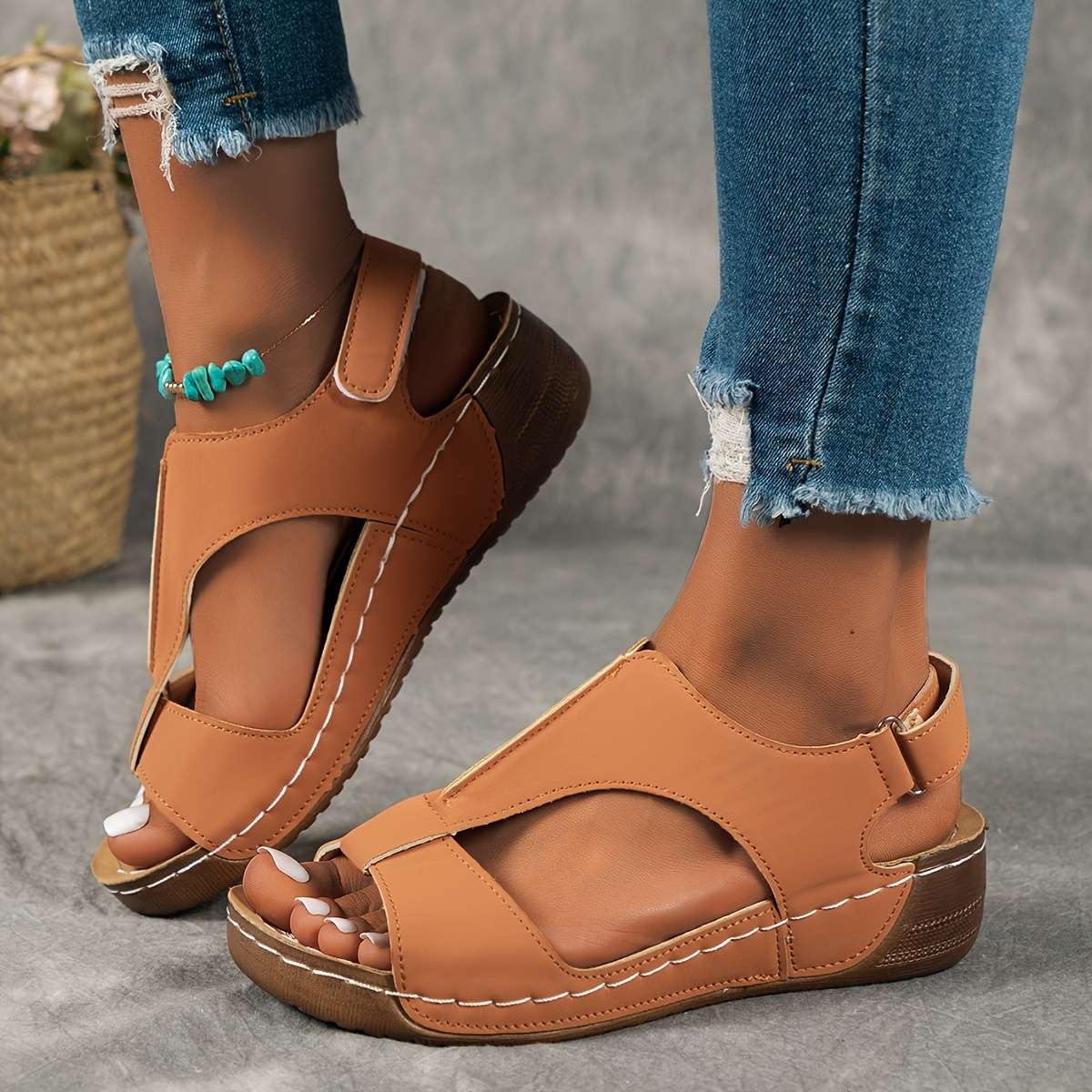 Sandals Color Black Sizeuk 4.5