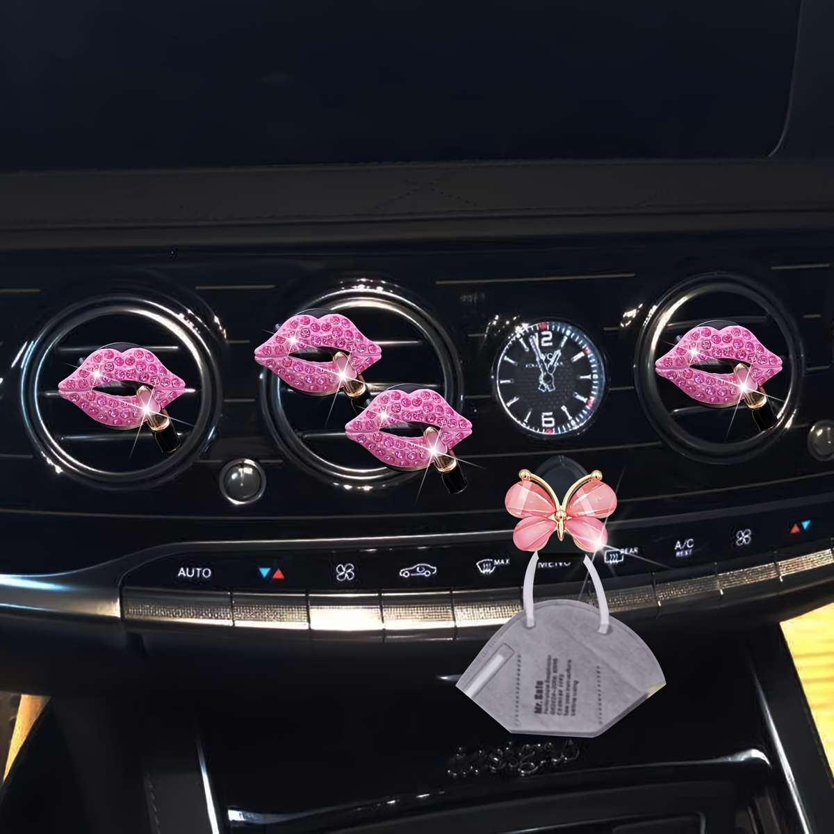 Car Interior Decor Color 2 Mouths  Add  2 Hearts
