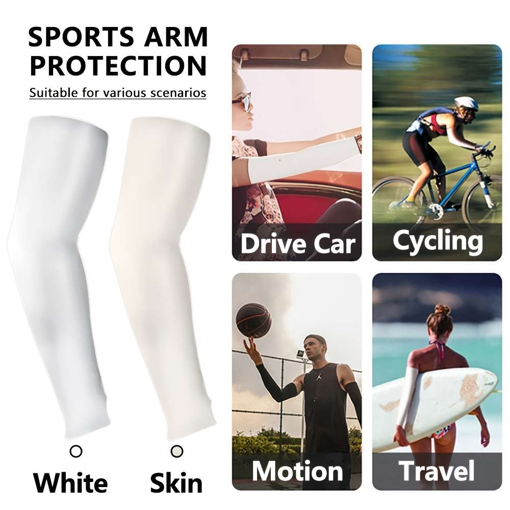 Sunscreen Sleeves Color White