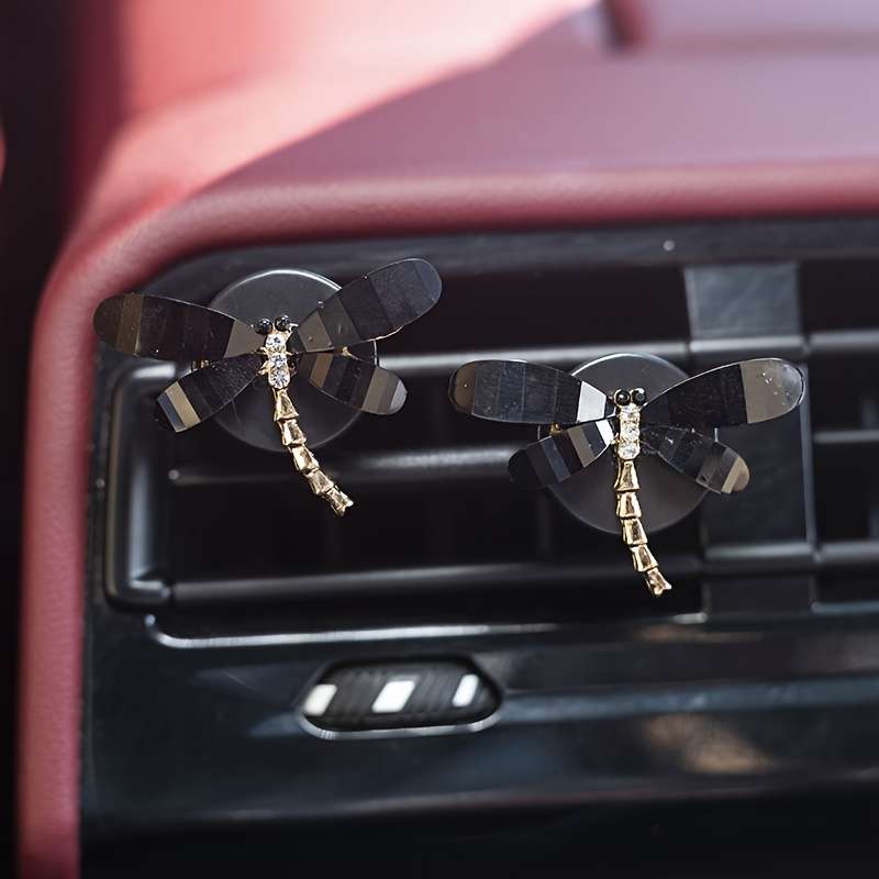 Car Interior Decor  2Pcs Black