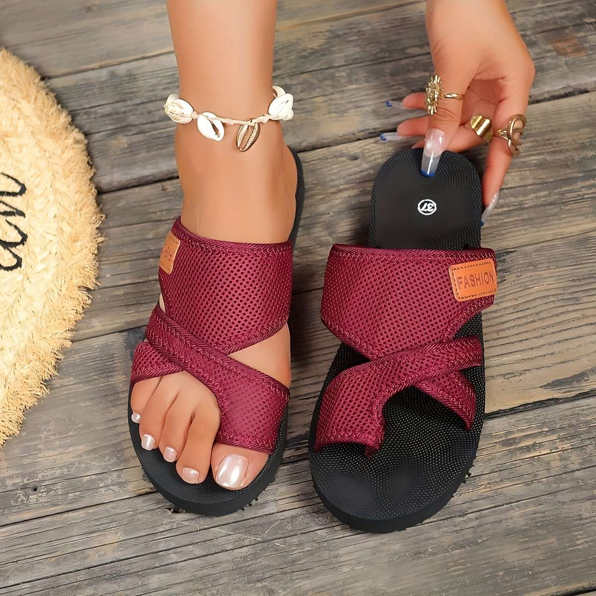 Sandals Color Camel Sizeuk 7