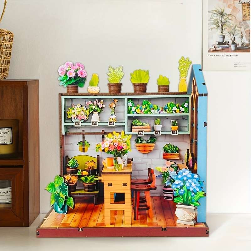 3D Building Model Puzzle Set Style Tiny House  Add   Tool Kit