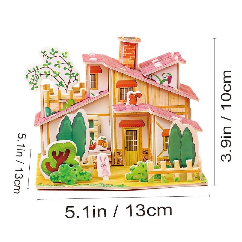 3D Building Model Puzzle Set Model Jf A040