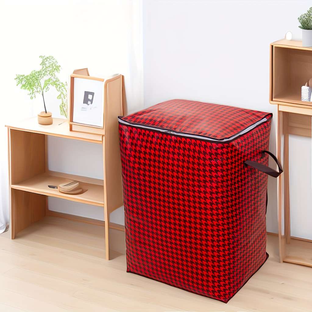Storage Bag Color Houndstooth Red 6Pack