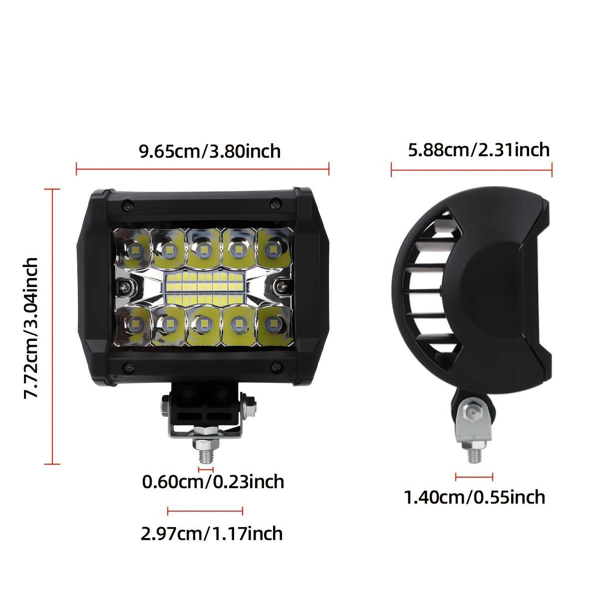 Car Lights Items 2Pcs White Light