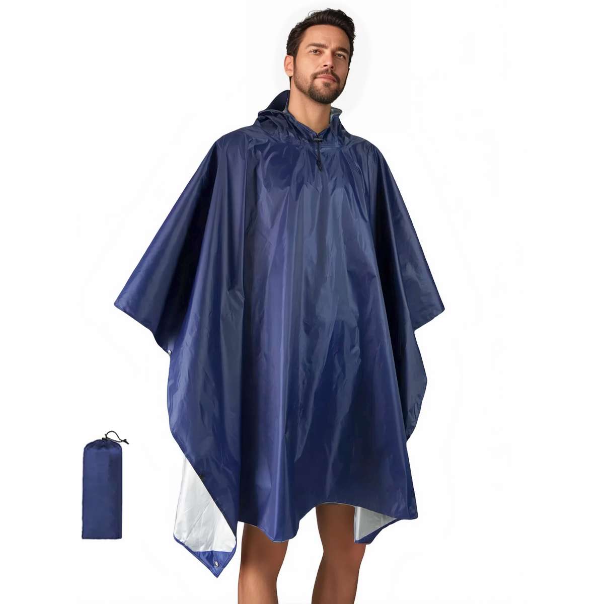 Raincoat Black 2Piece Set Storage Bag  Raincoat