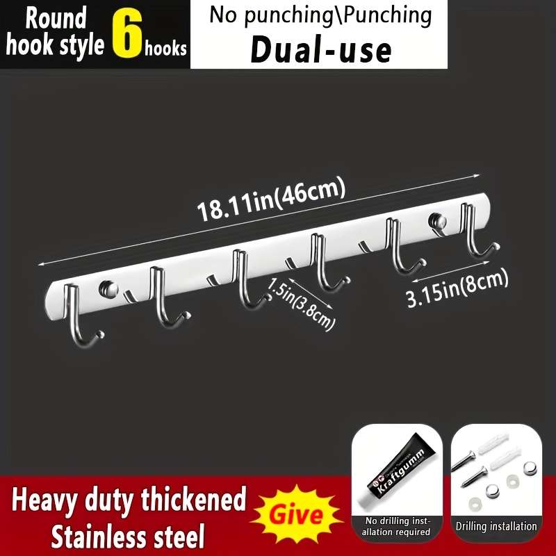 Hook Upmodel 7 Hooks Items Circle Hook Heavy Duty Hook