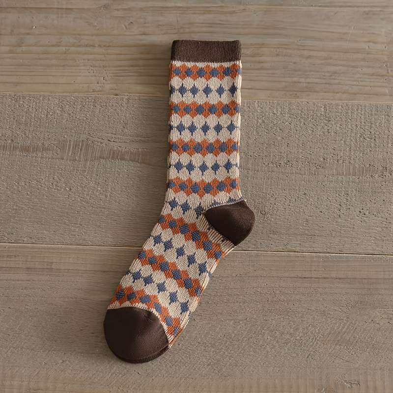 Women S Socks Quantity 5 Pairs Of Retro Socks