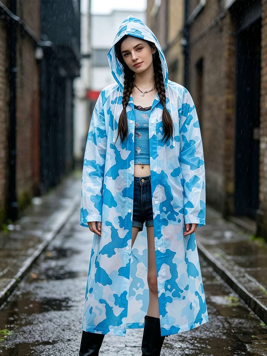 Raincoat Mixed Colors Size Asian Onesize