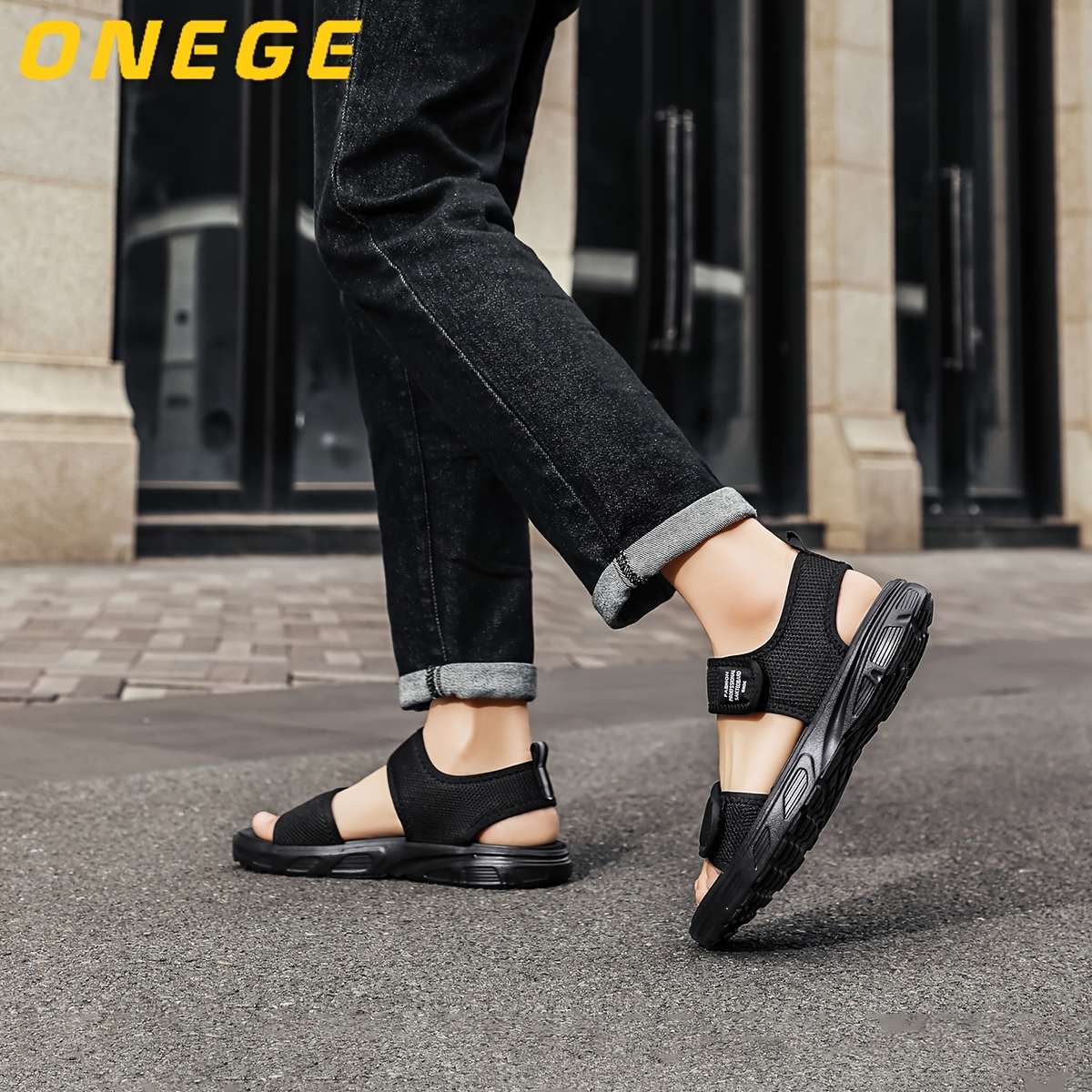 Sandals Color Black Gray Size Uk 9
