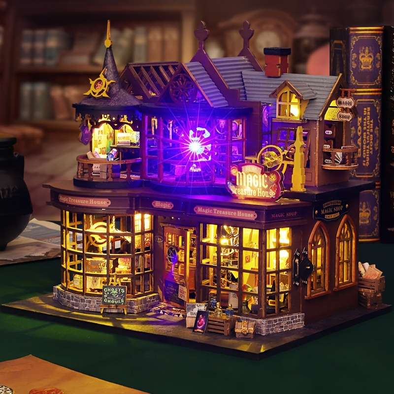 3D House Puzzle Model Style Magic Treasure House