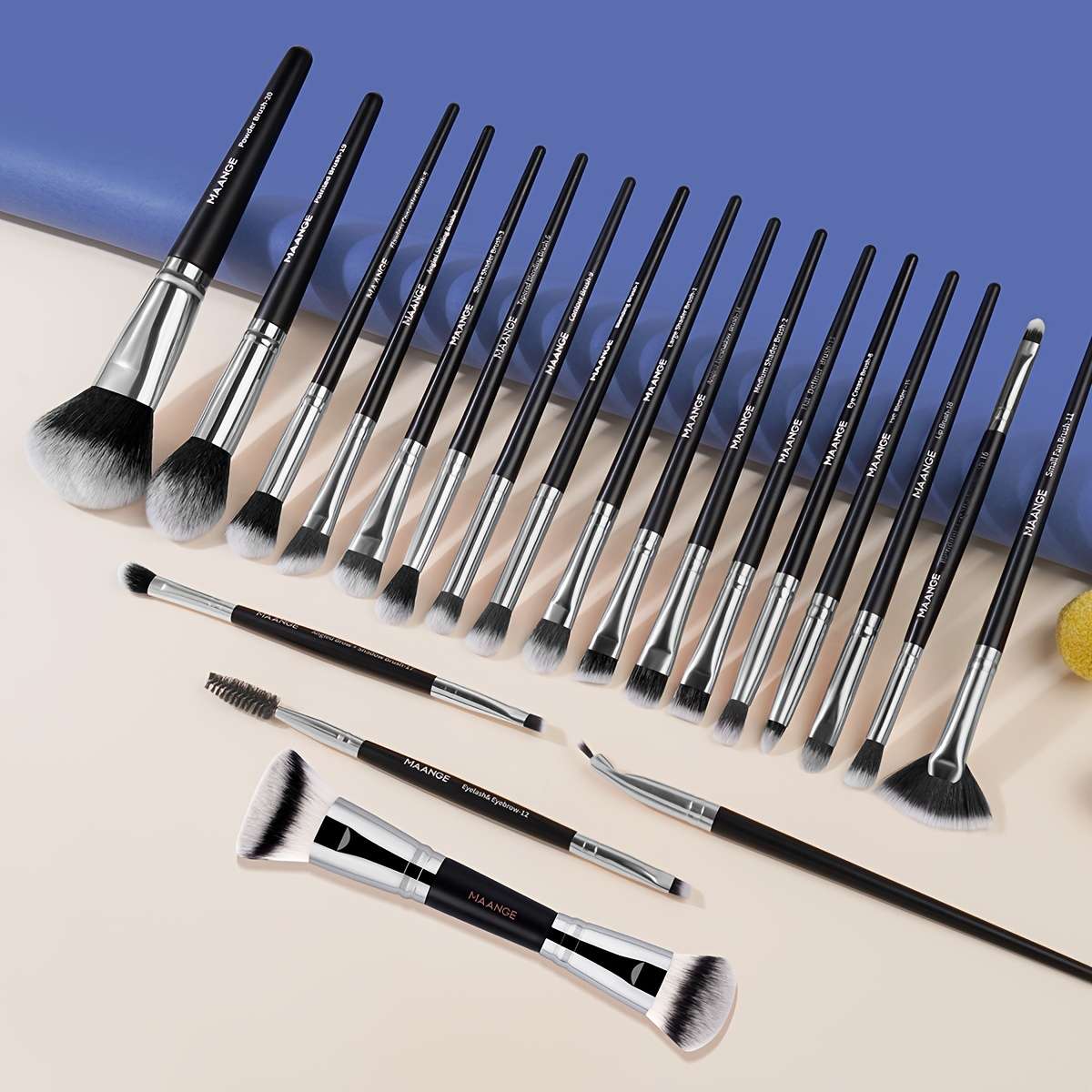 Makeup Brush Set Color Black Quantity2S