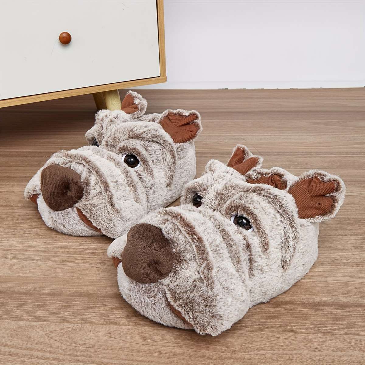 Cotton Slippers Color Coffee Brown Sizeuk 7
