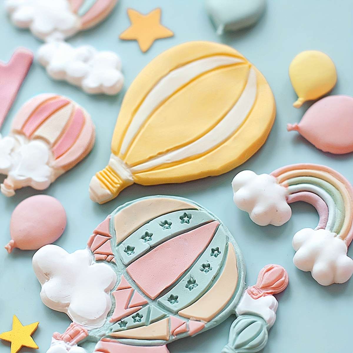 Suitable For Baking Molds Model 3Pcs Rainbow Silicone Mold