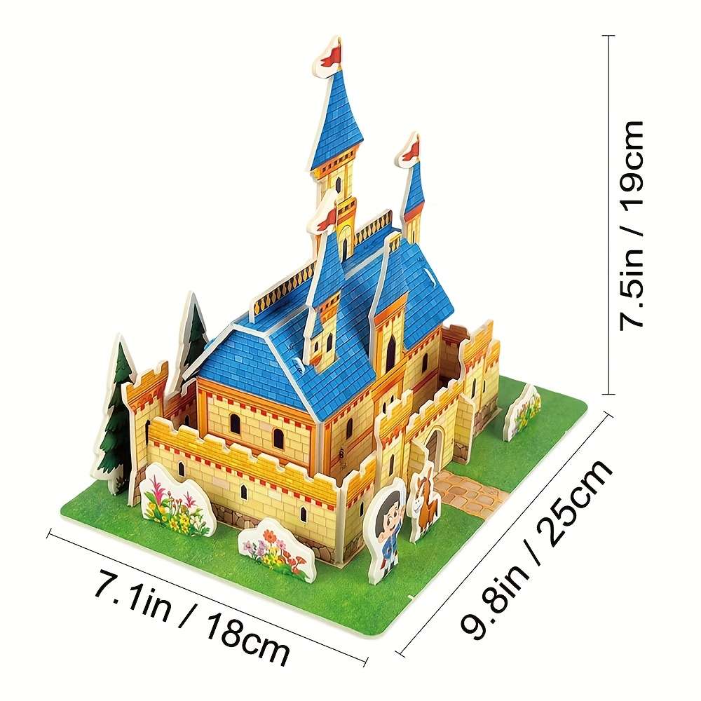 3D House Puzzle Model Model Ulx237 Sizel
