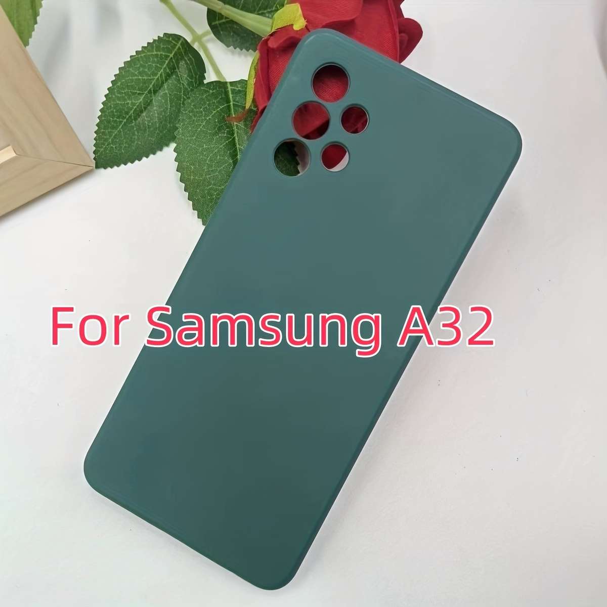 Phone Case Dark Green Compatible Model Galaxy A32