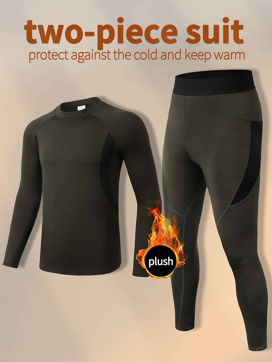 Thermal Underwear Color Army Green Sizes