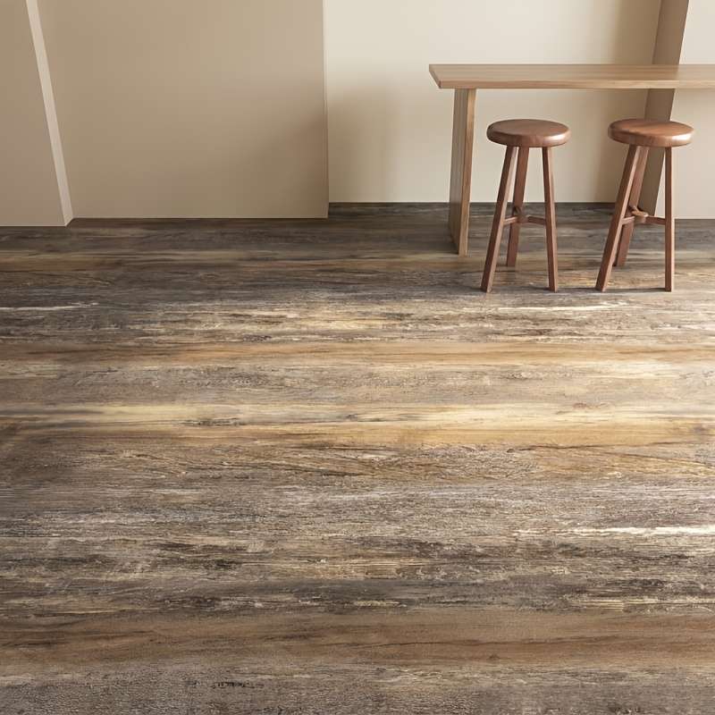 Self Adhesive Floor Stickers Classic Walnut Brown 2Roll