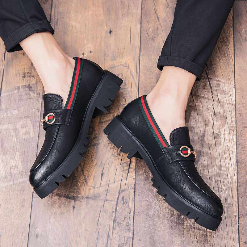 Mens Leather Shoes Color Black Sizeuk 5.5