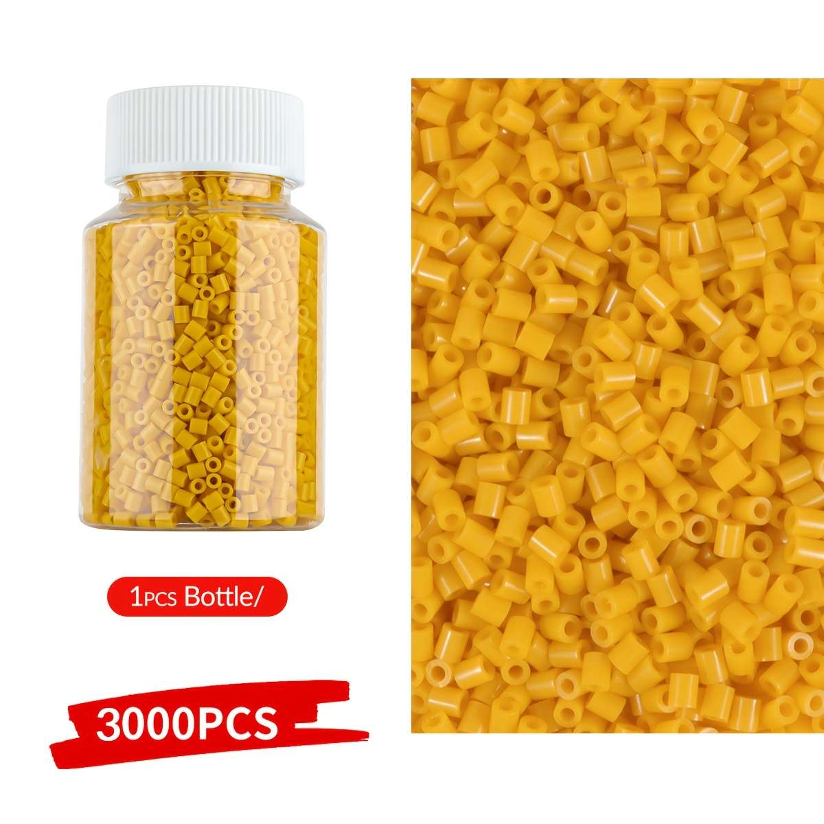 Perler Bead Set Bottle Orange Yellow A5 3K