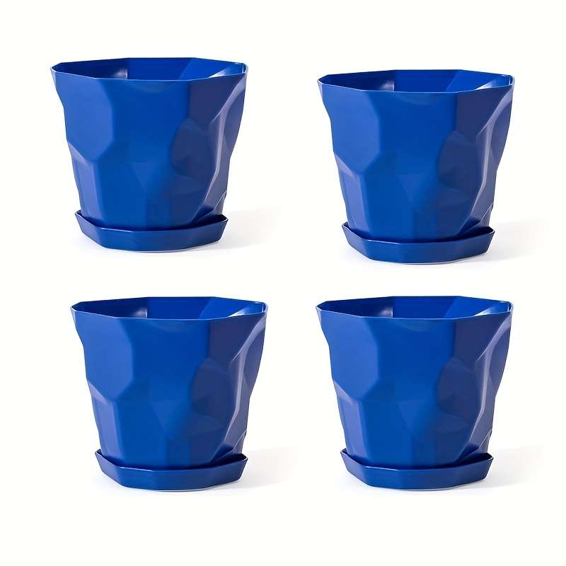 Flowerpot  4Pcscolor Blue