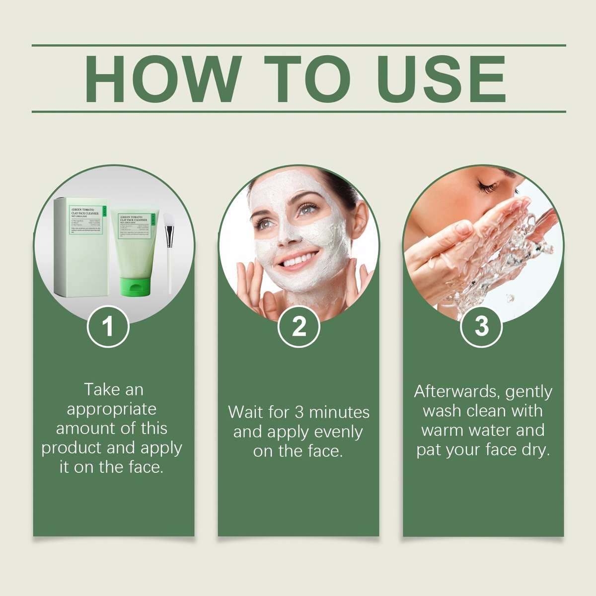 Facial Cleansing Capacity 120G*2Pcs