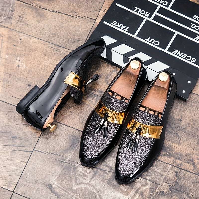 Mens Leather Shoes Color Black Sizeuk 9.5