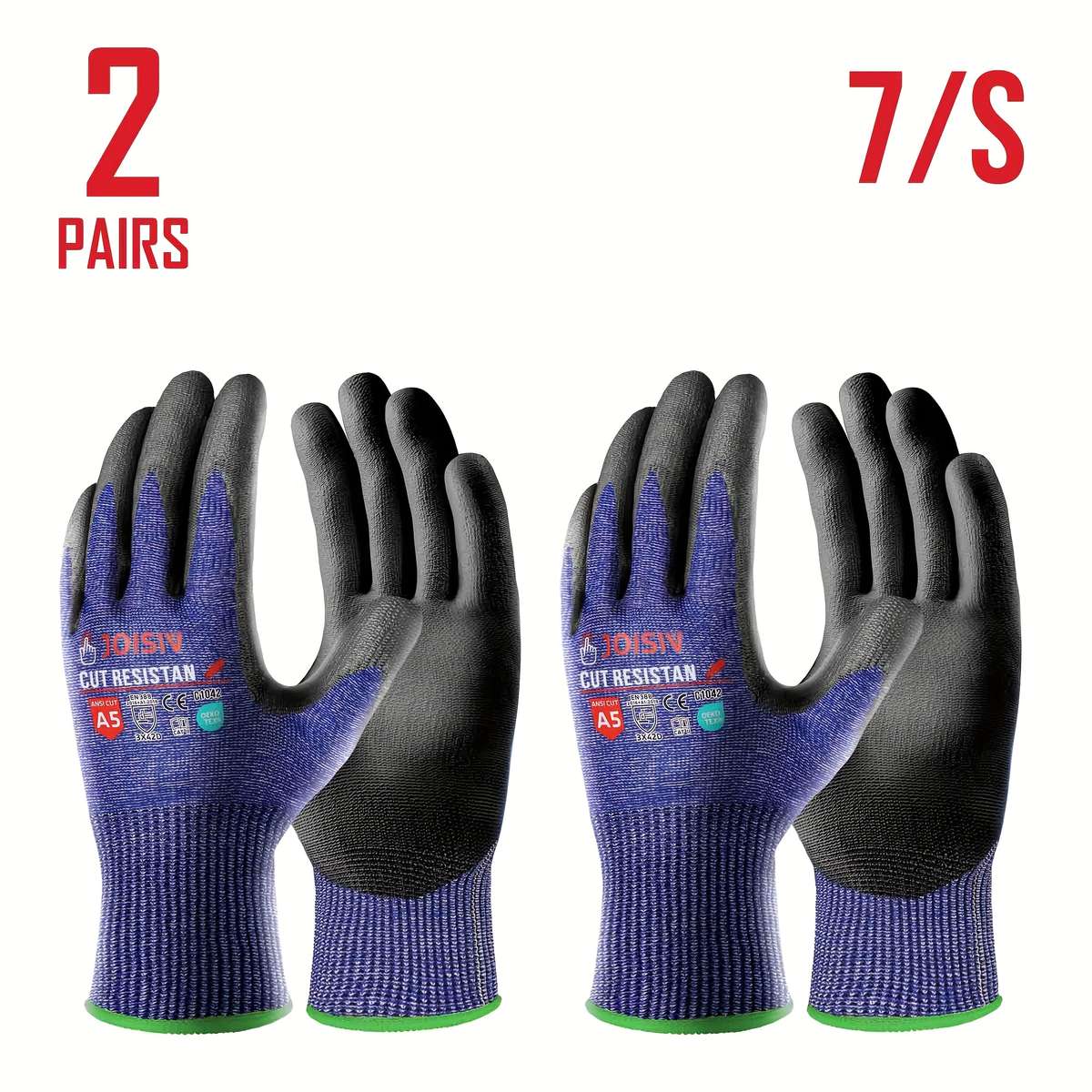 Work Gloves Size 7S Quantity2 Pairs