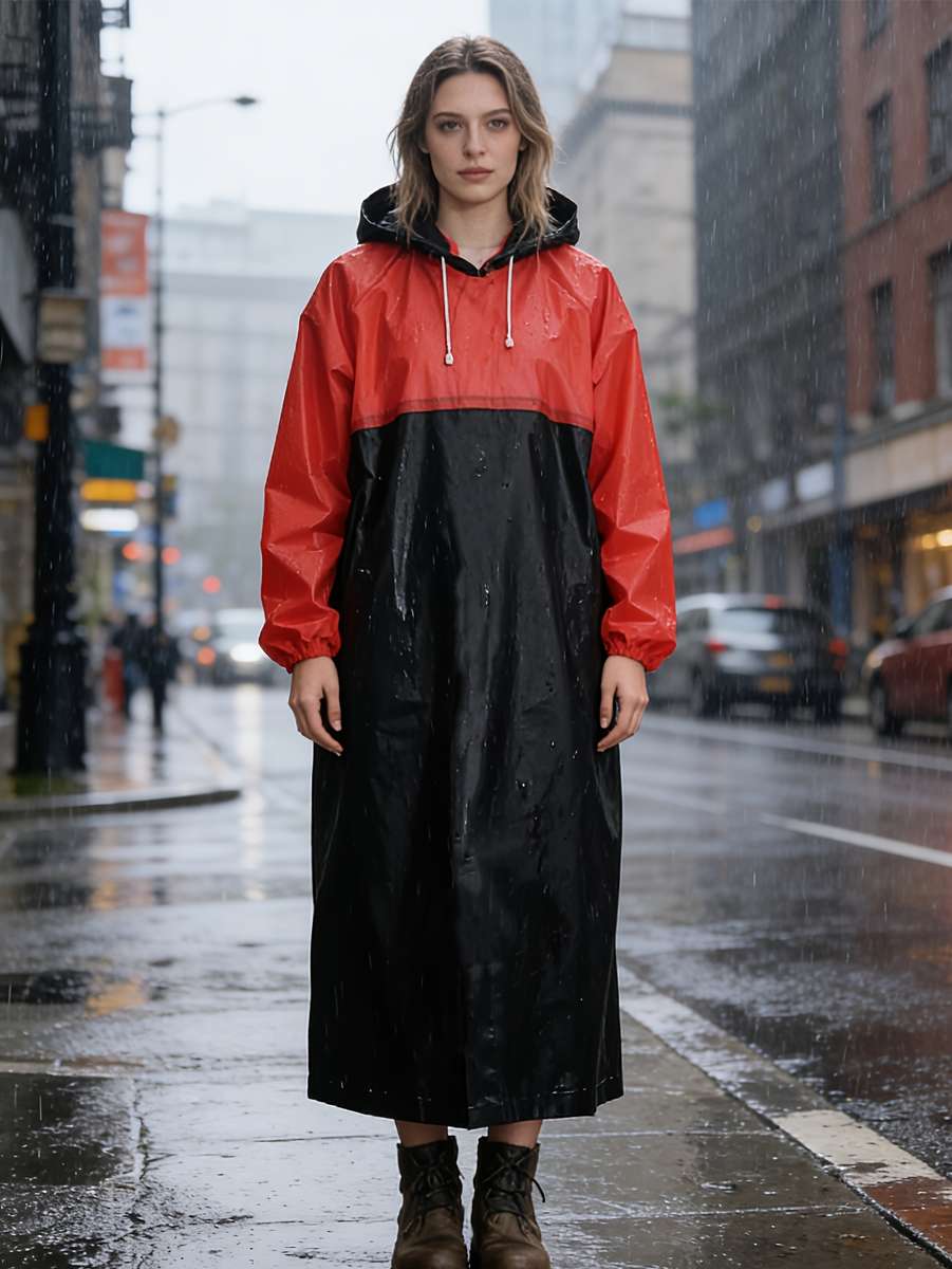 Raincoat Blackred Size Asian Onesize
