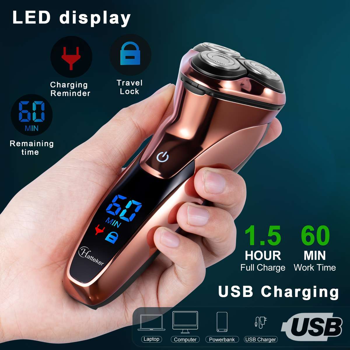 Shaver Color Rose Golden