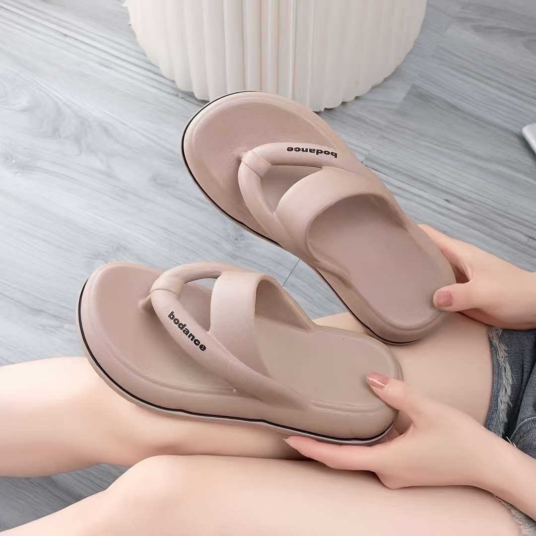 Ladies Summer Flip Flops White Uk 1.5-2