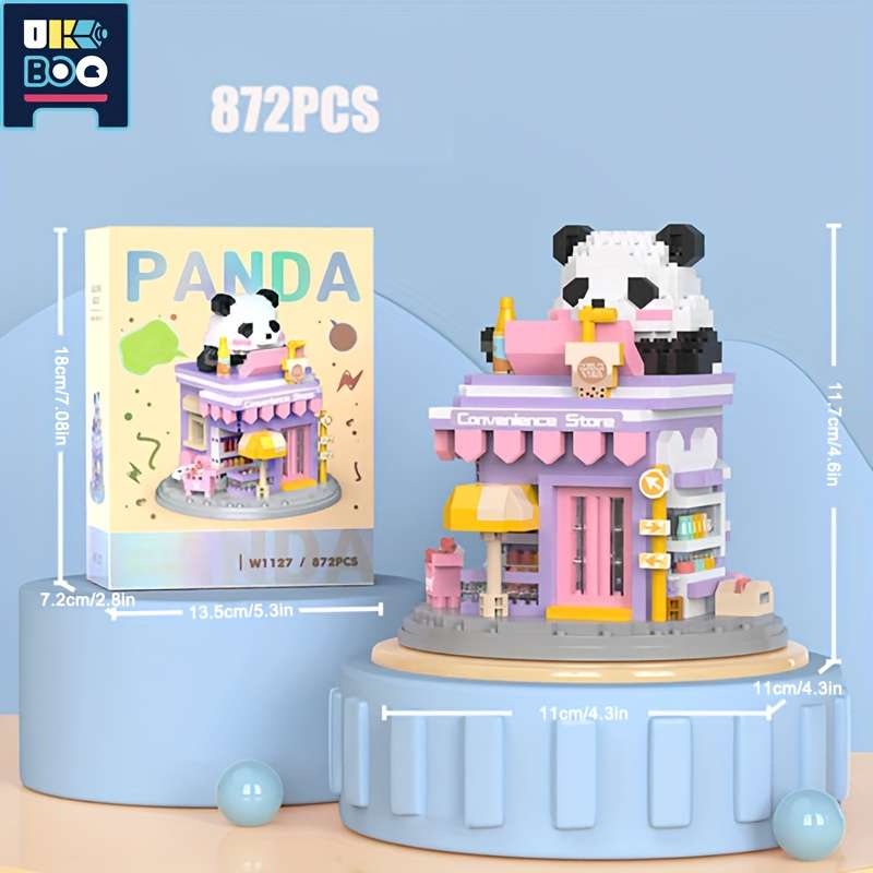 Building Toy Architectural Model Toy Set Style Coffee House