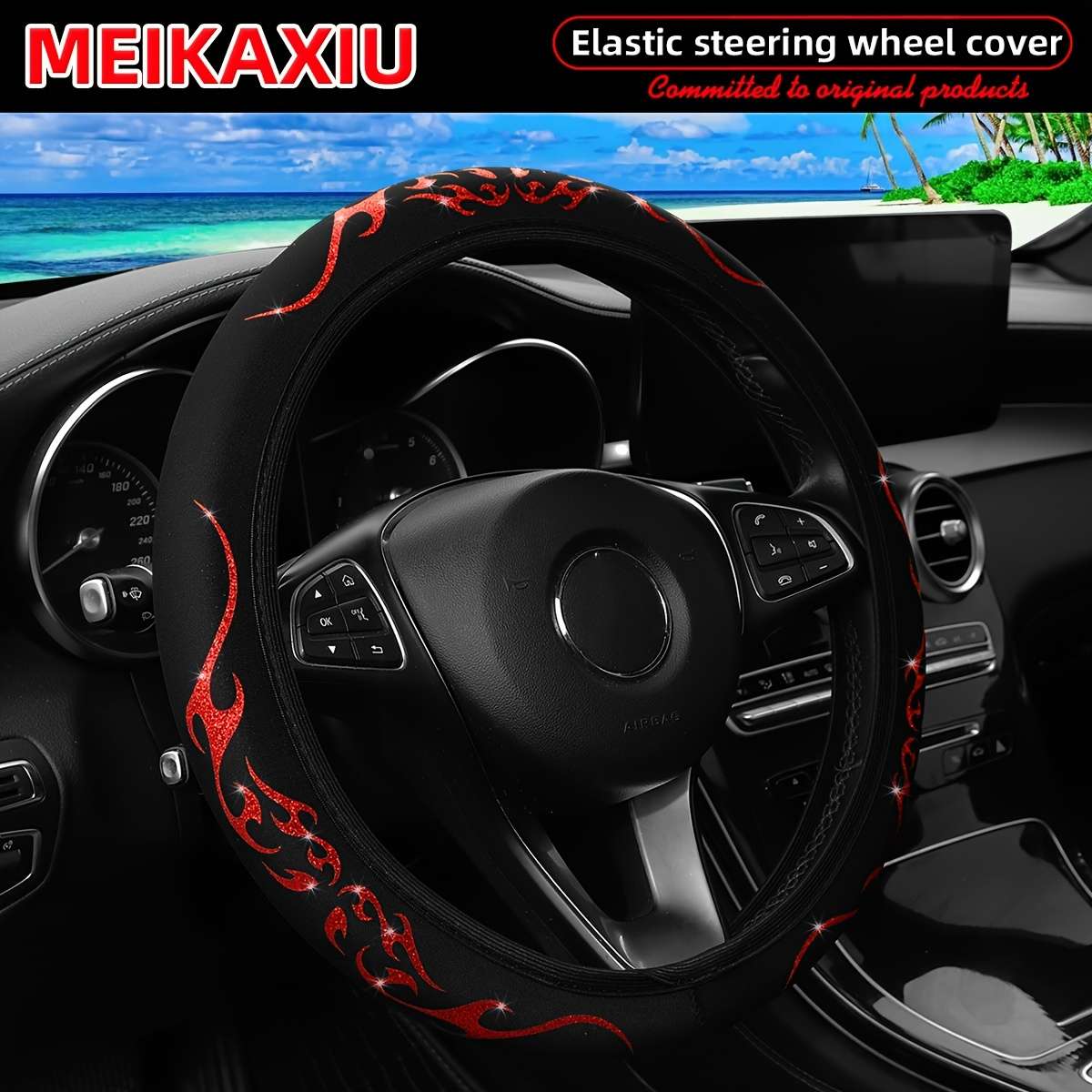 Car Steering Wheel Cover Purple