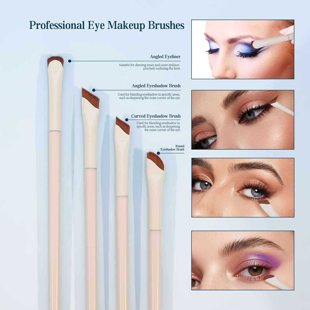 Makeup Brush Set Style 7Pcs Set