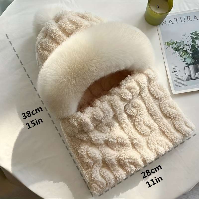 Hat Color Jacquard Light Gray Thick Version
