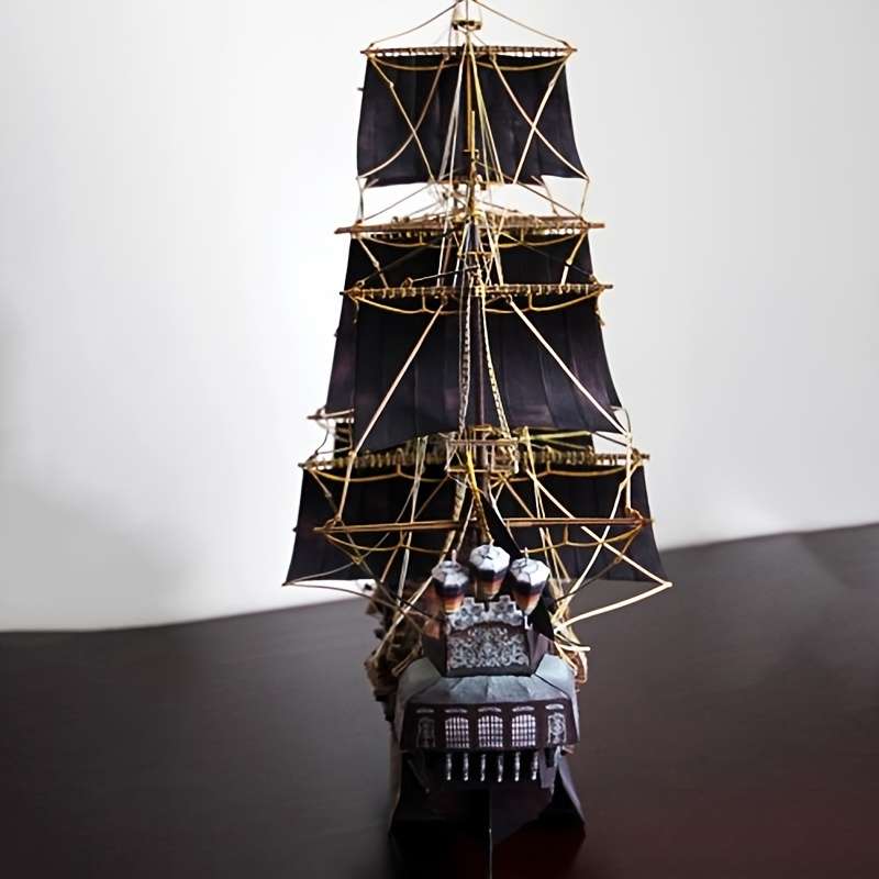 3D Jigsaw Puzzle Model Ship Model 43.18Cm Black Pearl Material Pack