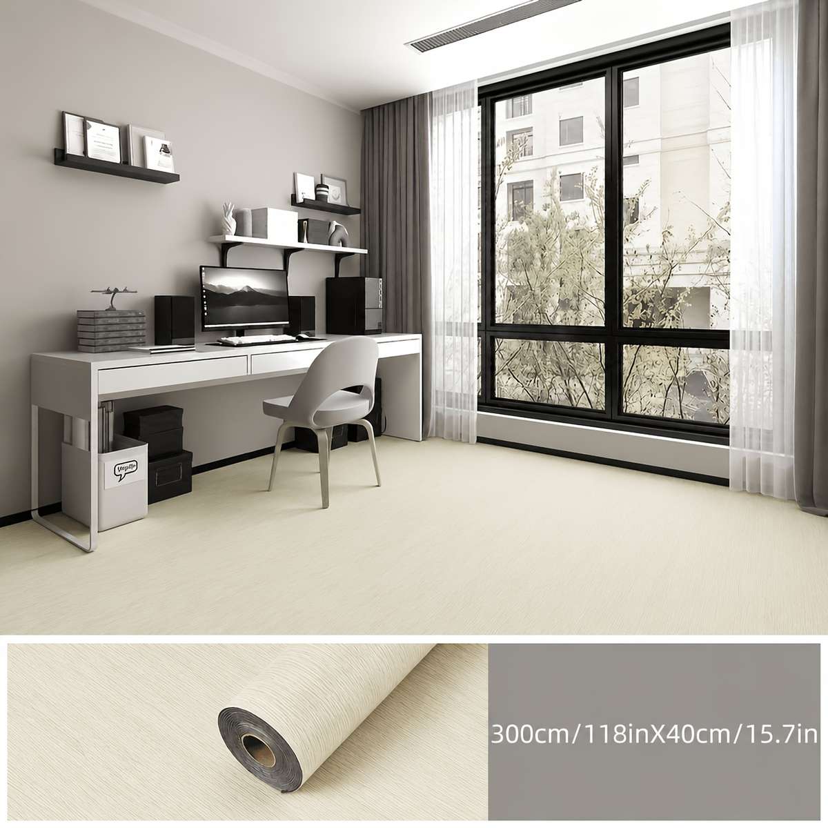 Self Adhesive Floor Stickers Emberwood Trace Hdb007 1 Roll  Coverage Area 1.2 M2  12.92 Sq Ft
