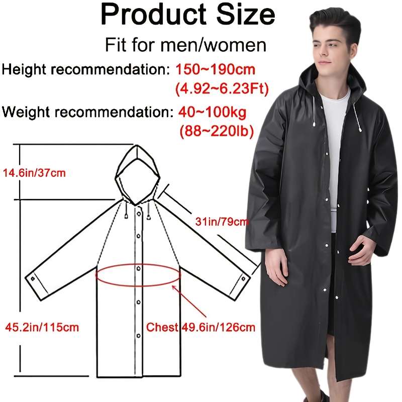 Raincoat Blackgrey Twopiece Set