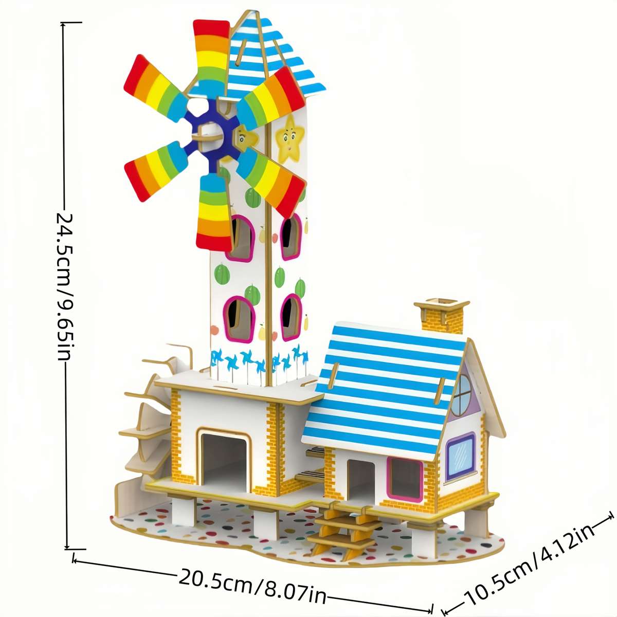 Building Toy Architectural Model Toy Set Items Windmill House