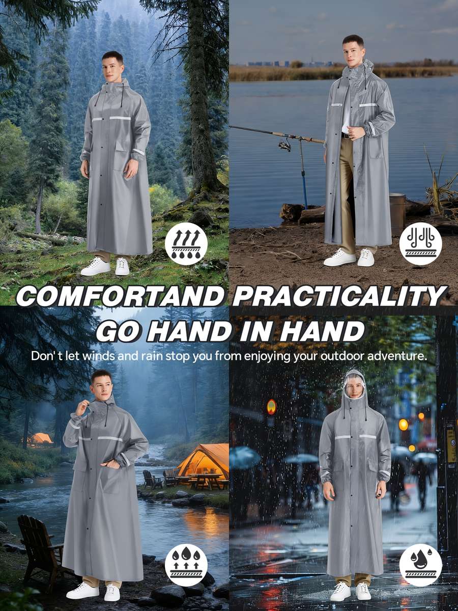 Raincoat Grey Size Uk M