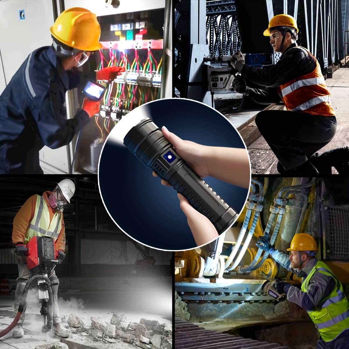 Advanced 1Pc High Brightness Outdoor Handheld Flashlight With Professional