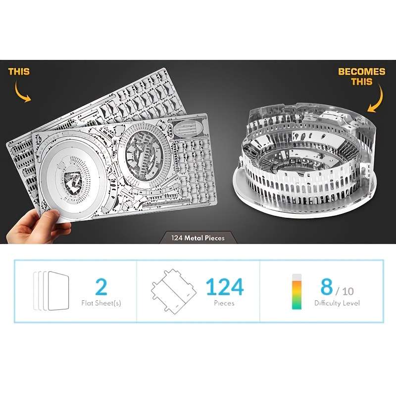 Building Toy Architectural Model Toy Set Model Colosseum