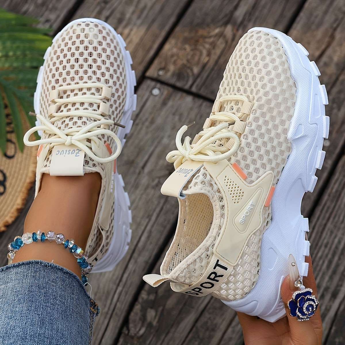 Women S Sneakers Color Khaki Sizeuk 3.5