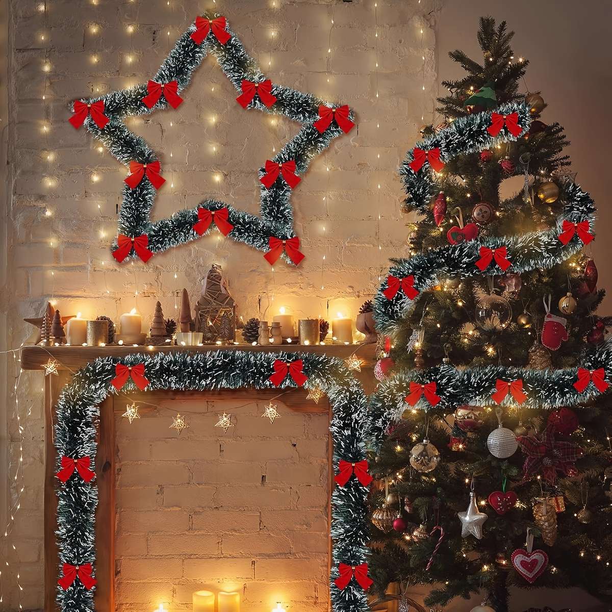Christmas Decorations Style D Quantity 10M 2Mx5Pcs
