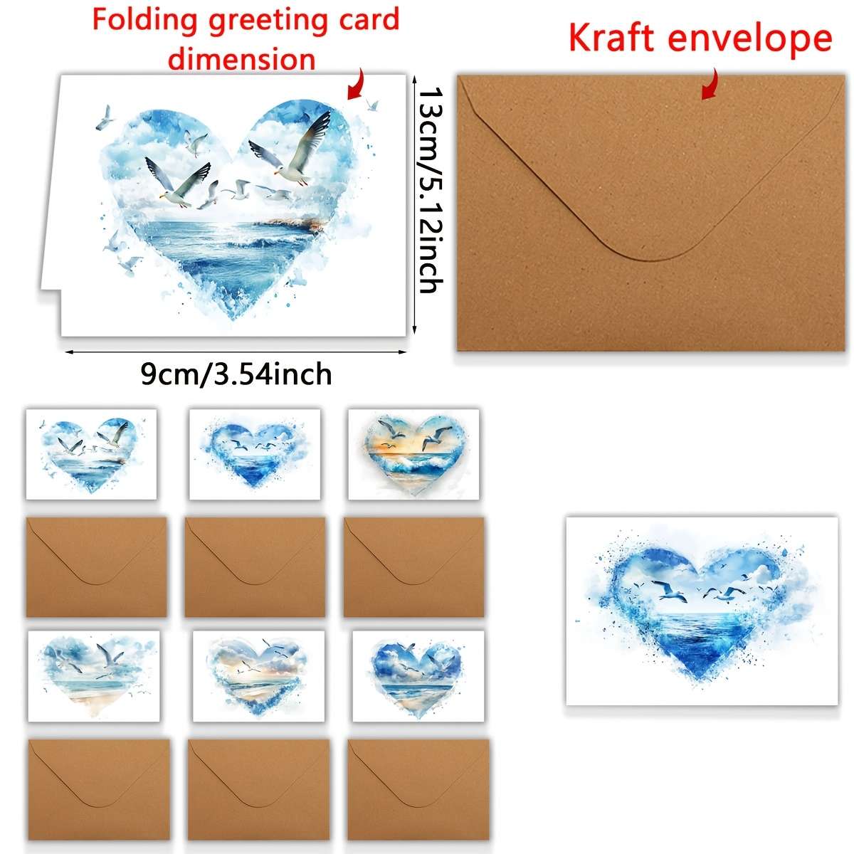 Greeting Cards Quantity 6Pcs
