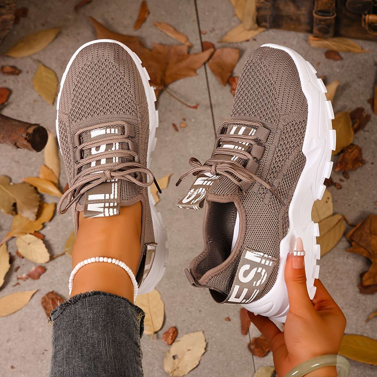 Women S Sneakers Color Coffee Brown Sizeuk 5