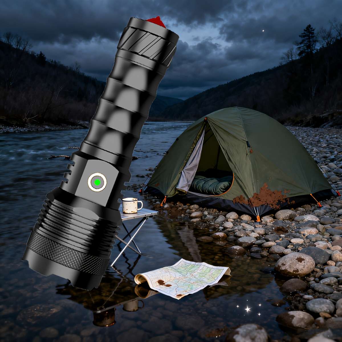 Versatile 1Pc Gdsizhe Handheld Flashlight With Usb Battery Emergency Reliable