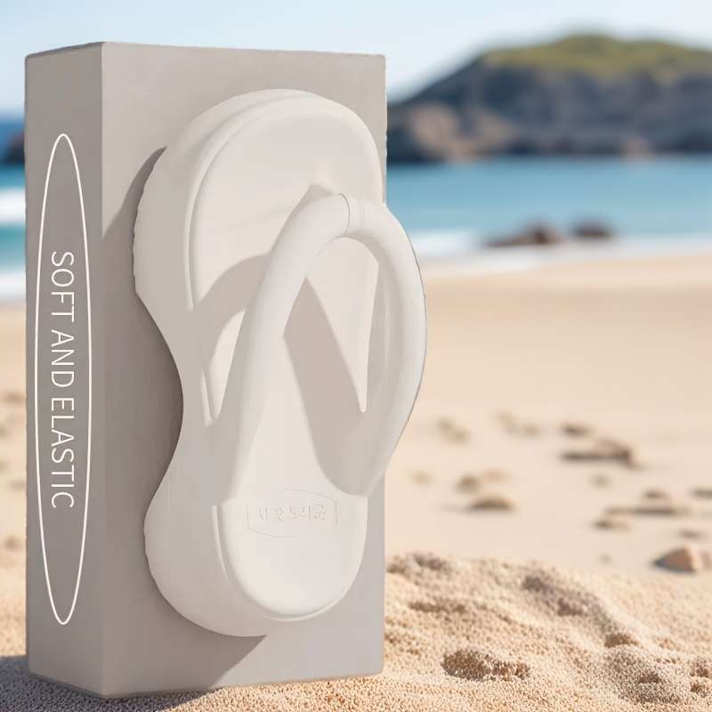 Ladies Summer Flip Flops White Uk 5.5-6